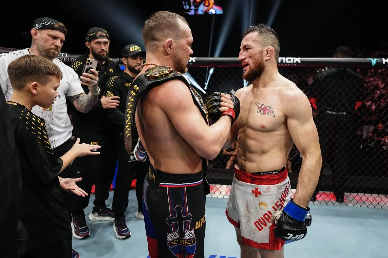 Пётр Ян рассказал, о чём говорил с Двалишвили после UFC 333